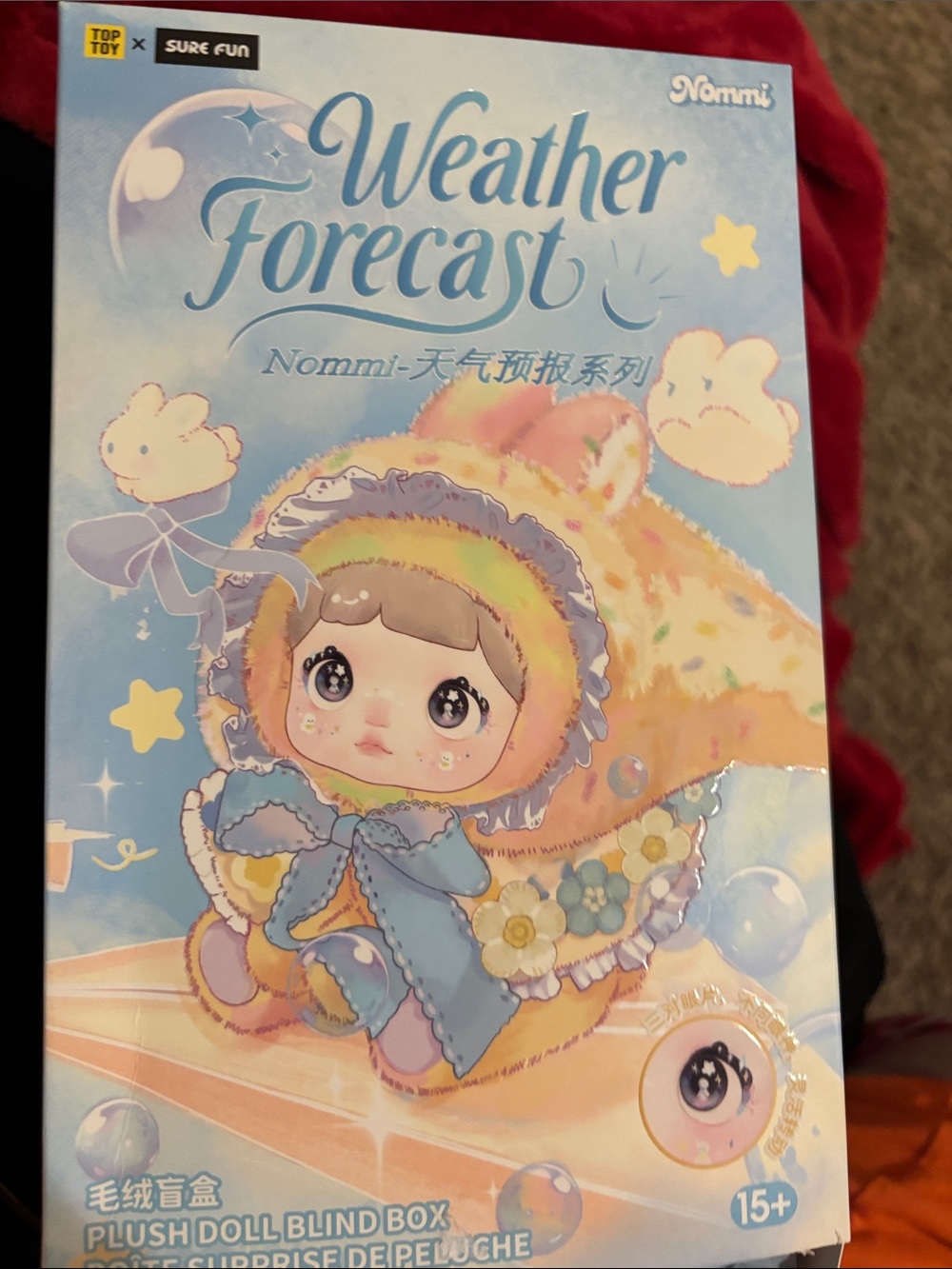 Nommi Weather Forecast Plush Doll Blind Box - Pastel Blue. Confirmed blind box.